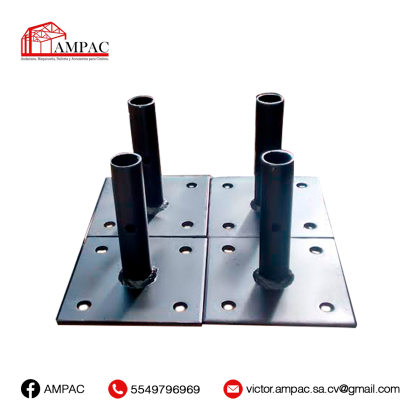 Base plana para andamio & Herrería en general