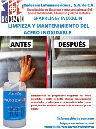 LIQUIDO LIMPIADOR CONCENTRADO ESPECIALIZADO EN ACERO INOXIDABLE
