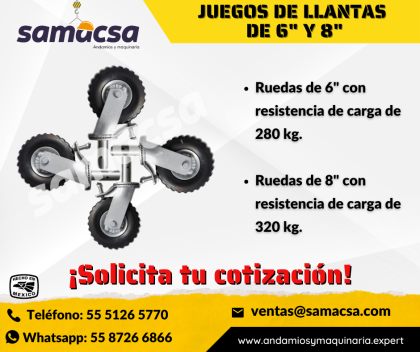 Llantas para deslizar Andamio