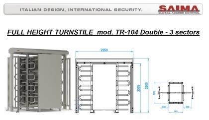 torniquete giratorio TR-104D