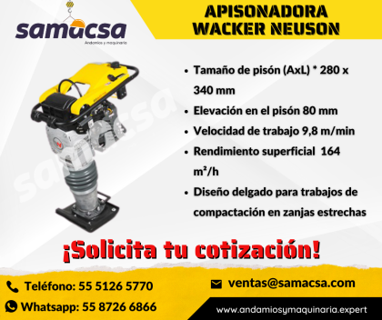 Apisonadora equipo de 4 tiempos Wacker Neuson