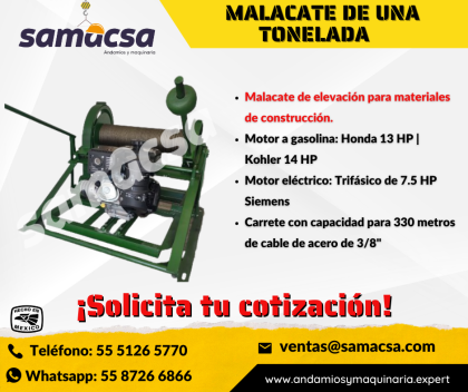 Malacate una ton
