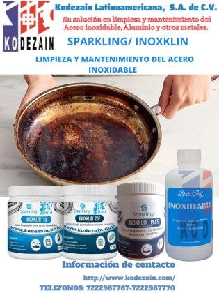 PRODUCTOS DE LIMPIEZA PARA ACERO INOXIDABLE SPARKLING