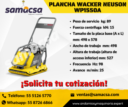 Venta de Placas compactadoras o vibratorias WACKER