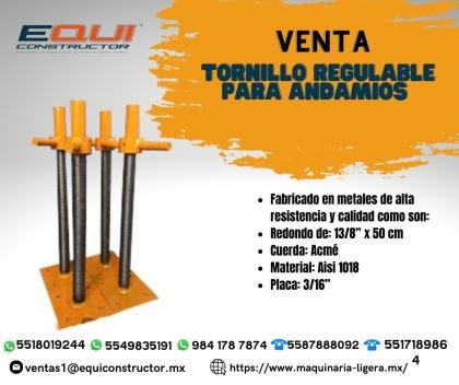 Venta de Tornillo Regulable para Andamios.