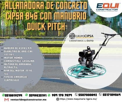 ALLANADORA DE CONCRETO CIPSA B46 CON MANUBRIO /NUEVO LEON