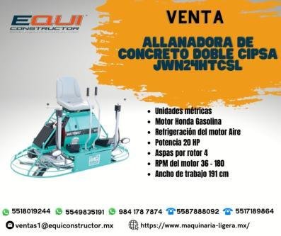 ALLANADORA DE CONCRETO DOBLE CIPSA JWN24HTCSL