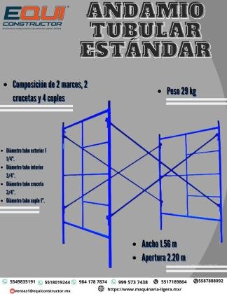 ANDAMIO TUBULAR ESTANDAR /ZACATECAS