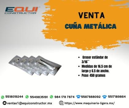 CUÑA METALICA.