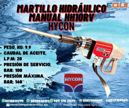 MARTILLO HIDRAHULICO MANUAL HH10RV HYCON