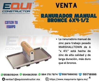 RANURADORA MANUAL DE BRONCE
