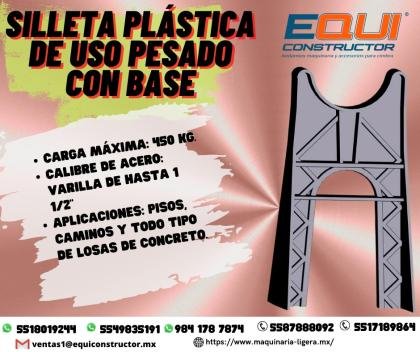 SILLETA PLASTICA DE USO RUDO CON BASE