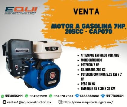 Venta de Motor a Gasolina 7HP, 205CC - CAPO70.