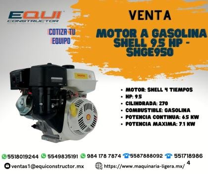 Venta de Motor a Gasolina Shell 9.5 HP-SHGE950.