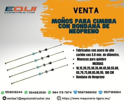 Venta Moños para cimbra con Rondana, Puebla