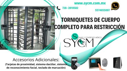 Puerta Giratoria Doble para control de acceso