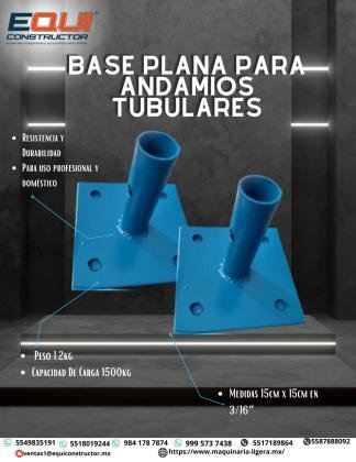 BASES PLANAS PARA ANDAMIOS