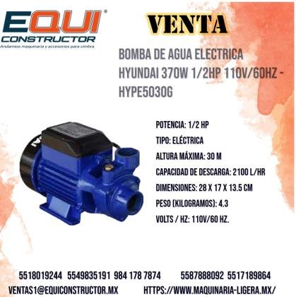 BOMBA DE AGUA ELECTRICA HYUNDAI/COAHUILA.
