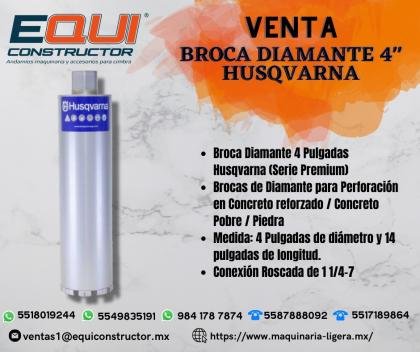 BROCA DIAMANTE 4¨ HUSQVARNA/MORELOS
