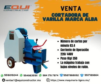 CORTADORA DE VARILLA MARCA ALBA/ SAN LUIS POTOSI