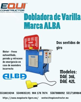 DOBLADORA DE VARILLA MARCA ALBA/CAMPECHE.