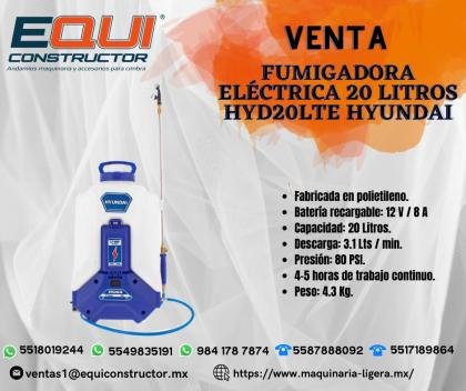 FUMIGADORA ELECTRICA 20 LITROS HYD20LTE HYUNDAI/GUANAJUATO.