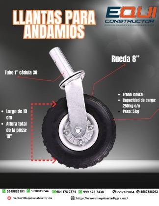 LLANTAS PARA ANDAMIOS/COLIMA