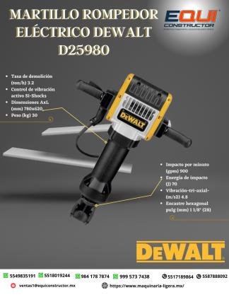 MARTILLO ROMPEDOR ELECTRICO DEWALT/D25980./CHIAPAS