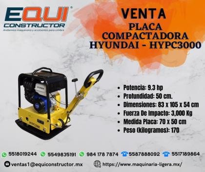 PLACA COMPACTADORA HYUNDAI - HYPC 3000/JALISCO