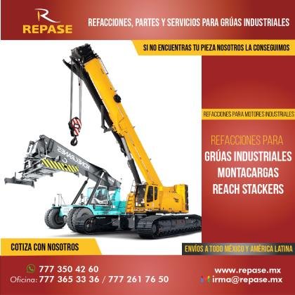 Refacciones, partes y servicios para grúas industriales