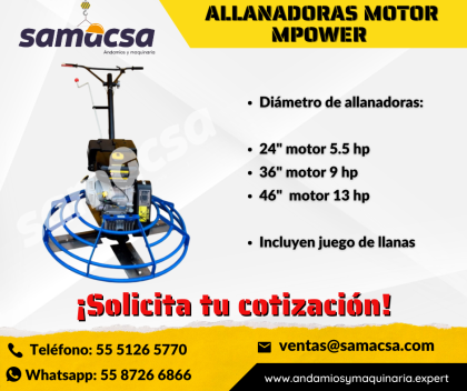 Samacsa Fratazadora MPOWER modelo 36”
