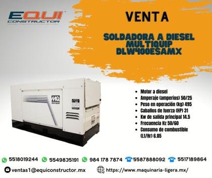 SOLDADORA A DIESEL MULTIQUIP DLW400 ESMAX