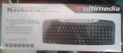 Teclado multimedia, compatible con Mac y Pc