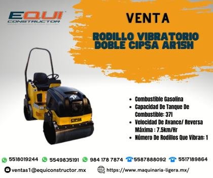 Venta de Rodillo Vibratorio Doble CIPSA AR15H.