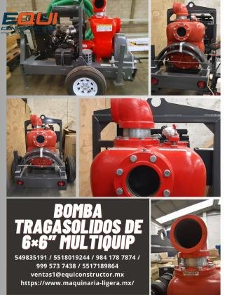 BOMBA TRAGASOLIDOS DE 6X6¨ MULTIQUIP