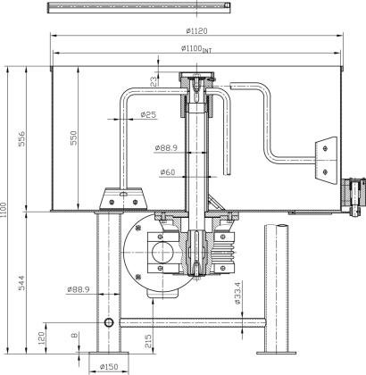 Mezcladora para Concreto. Solo Planos para Manufactura.