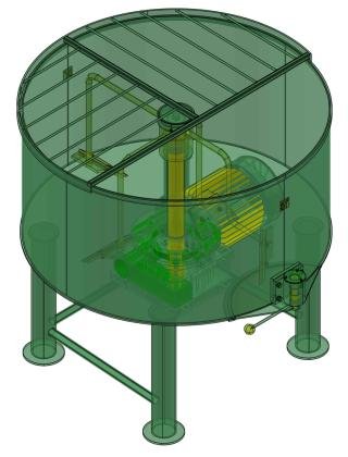 Mezcladora para Concreto. Solo Planos para Manufactura.