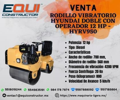 RODILLO VIBRATORIO DOBLE HYUNDAI