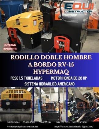 Rodillo vibratorio doble RV-15 HYPERMAQ
