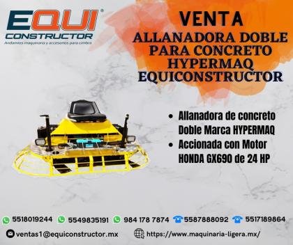 Venta Allanadora Doble para Concreto Hypermaq