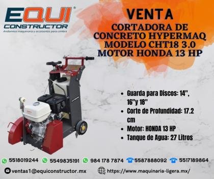 Venta de cortadora de concreto hypermaq 13 hp