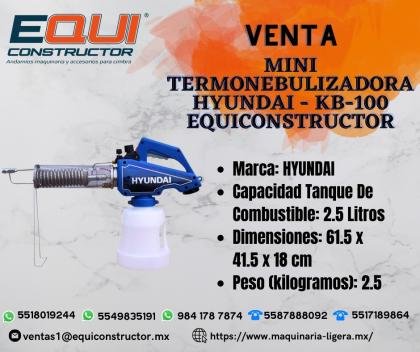Venta Mini Termonebulizadora Hyundai en Hidalgo