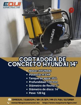 CORTADORA DE CONCRETO HYUNDAI 14¨