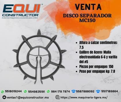 Venta Disco Separador MC150