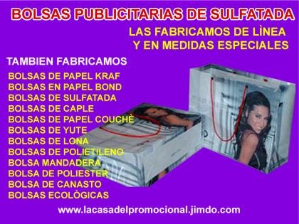 BOLSAS PUBLICITARIAS A TODO COLOR CON TUS PRODUCTOS