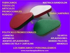 MATRACAS DE PLASTICO Y DE MADERA PUBLICITARIAS PARA CAMPAÑAS