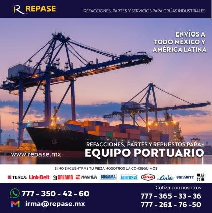 REFACCIONES, PARTES Y REPUESTOS PARA EQUIPO PORTUARIO