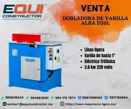Venta de Dobladora de Varilla ALBA D36L.
