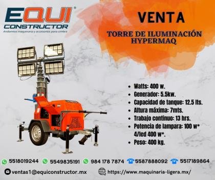 Venta de Torre de Iluminación Hypermaq.