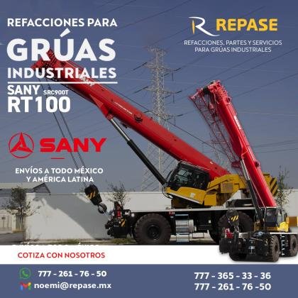 REFACCIONES PARA GRUAS SANY RT100